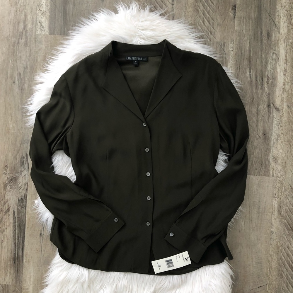 New- Lafayette 148 Silk Blouse